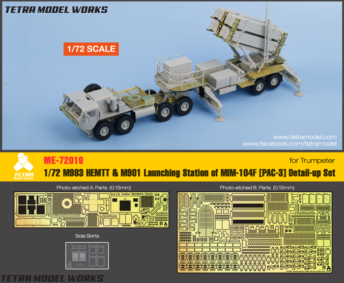 1/72 M983 HEMTT & M901 PAC-3 Detail Up Set for Trumpeter - Click Image to Close