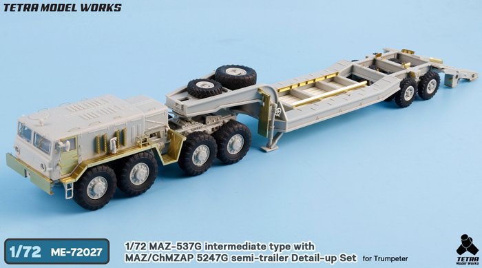 1/72 MAZ-537G Mid & MAZ/ChMZAP-5247G Detail Up Set for Trumpeter - Click Image to Close