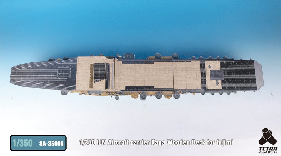 1/350 IJN Aircraft Carrier Kaga Wooden Deck for Fujimi - Click Image to Close