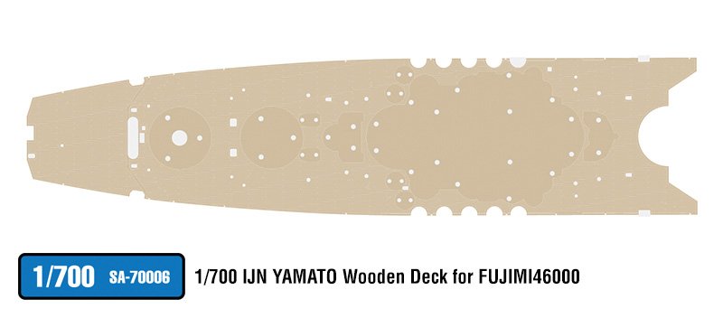 1/700 IJN Batleship Yamato Wooden Deck for Fujimi 46000 - Click Image to Close