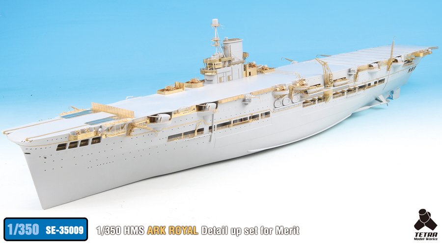 1/350 HMS Aircraft Carrier Ark Royal Detail Up Set for Merit - Click Image to Close