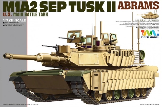 1/72 US M1A2 SEP TUSK II Abrams - Click Image to Close