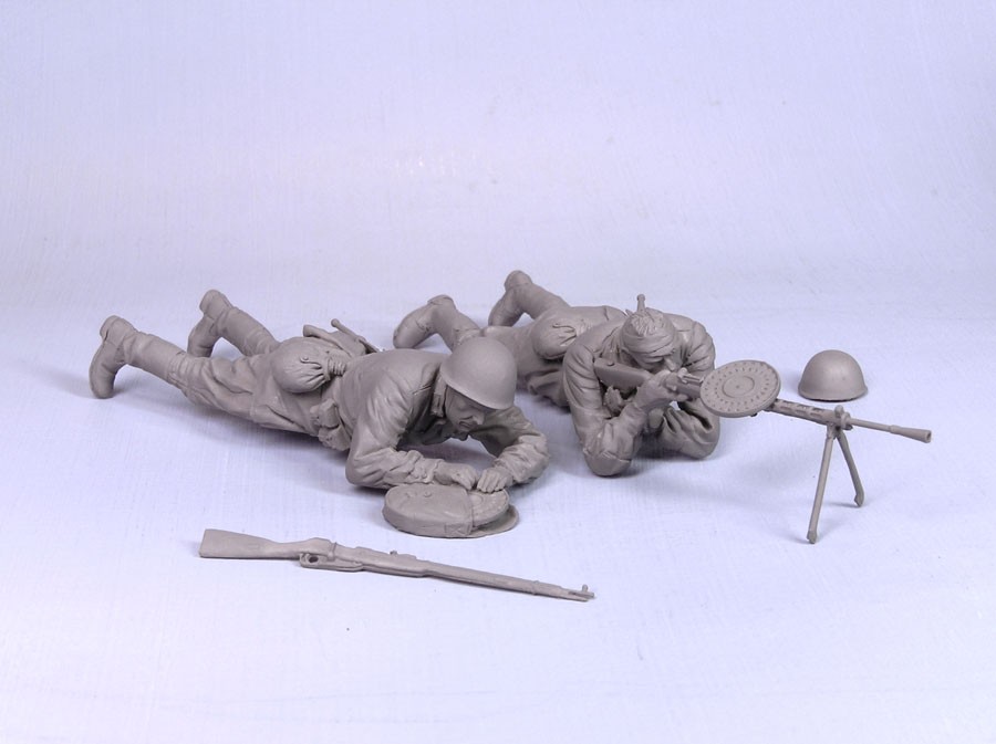 1/35 Soviet Degtiarev MG Crew, Stalingrad, Summer 1943 - Click Image to Close