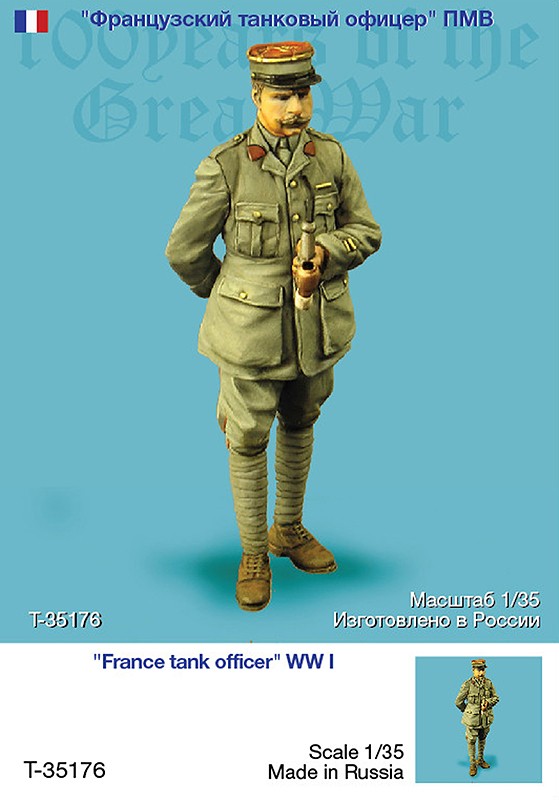 1/35 WWI France Tank Officer - Click Image to Close