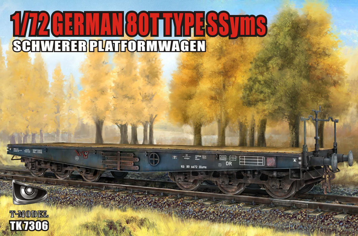 1/72 German 80t Type SSyms Schwerer Plattformwagen - Click Image to Close