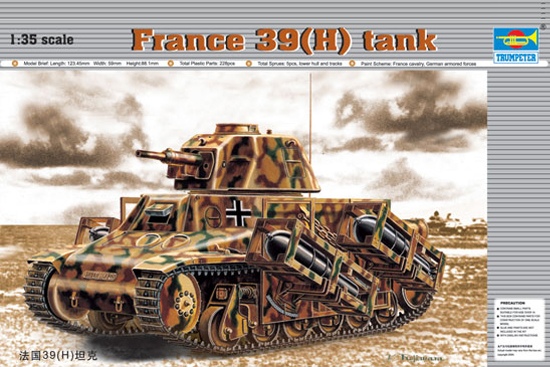 1/35 France 39(H) Tank - Click Image to Close