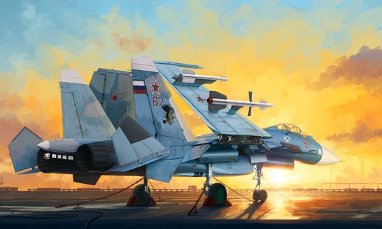 1/72 Russian Su-33 Flanker-D w/Flight Deck - Click Image to Close