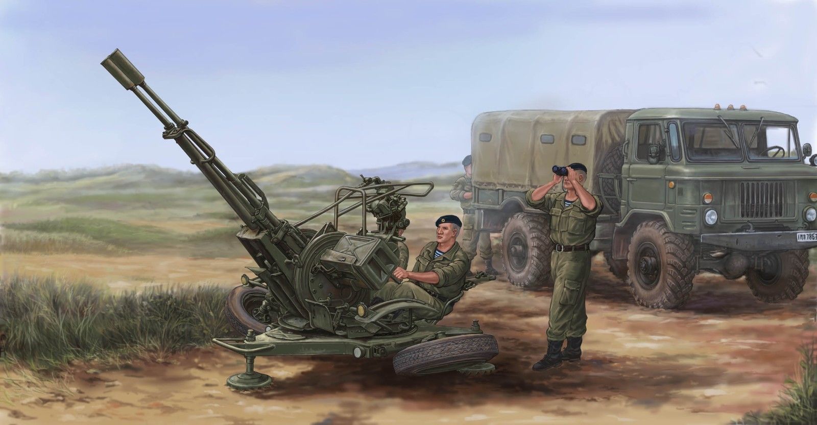 1/35 Russian ZU-23-2 Anti-Aircraft Gun - Click Image to Close