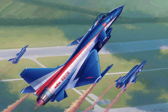 1/48 Chinese PLAAF J-10AY Vigorous Dragon "8.1 Aerobatic Team" - Click Image to Close