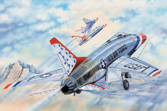 1/32 North American F-100D Super Sabre "Thunderbirds" - Click Image to Close