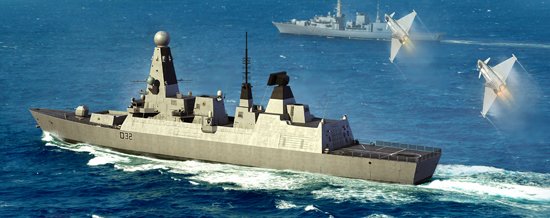 1/350 HMS Type 45 Destroyer - Click Image to Close