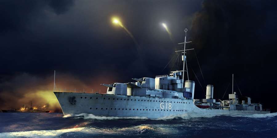 1/350 HMS Zulu Destroyer 1941 - Click Image to Close