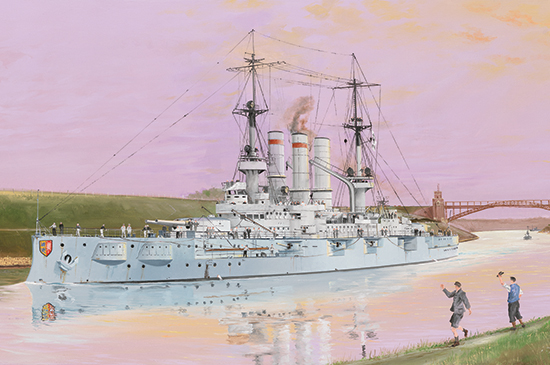 1/350 German Schleswig-Holstein Battleship 1908 - Click Image to Close