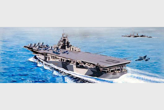 1/350 USS Aircraft Carrier CV-19 Hancock - Click Image to Close