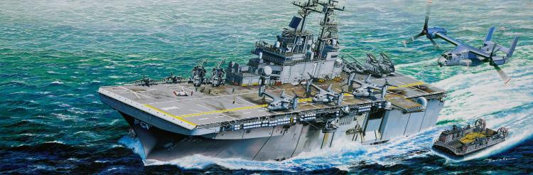 1/350 USS Wasp LHD-1, Wasp Class Amphibious Assault Ship - Click Image to Close