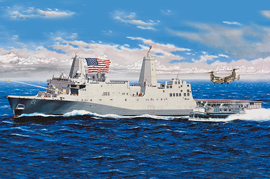 1/350 USS New York LPD-21 Amphibious Transport Dock Ship - Click Image to Close