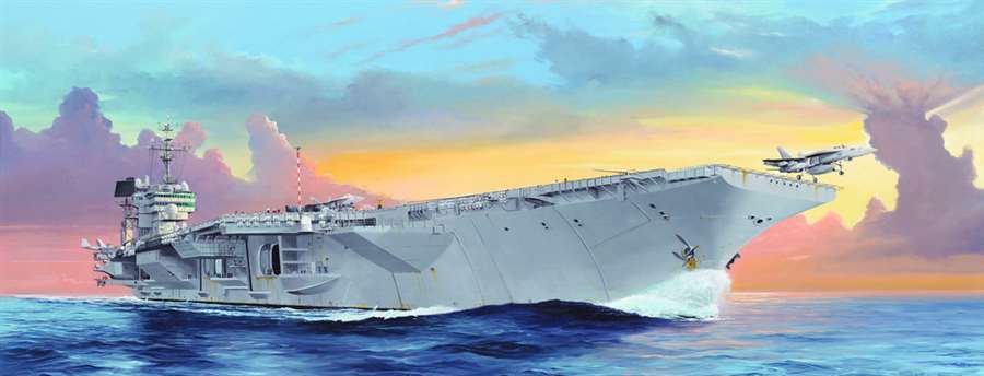 1/350 USS Kitty Hawk CV-63, Kitty Hawk Class Aircraft Carrier - Click Image to Close