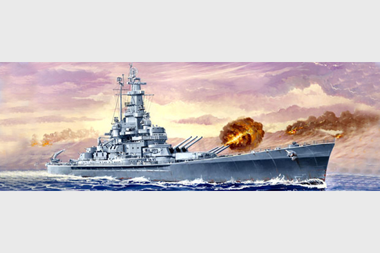 1/700 USS Battleship BB-59 Massachusetts - Click Image to Close