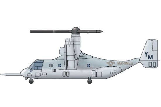 1/350 Bell-Boeing MV-22 Osprey - Click Image to Close