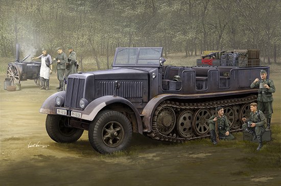 1/35 Sd.Kfz.8 (DB9) Half-Track Artillery Tractor - Click Image to Close