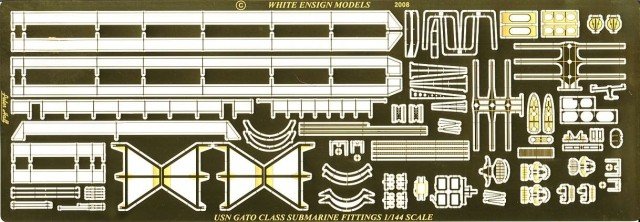 1/144 Gato Class Submarine Detail Up Etching Parts for Trumpeter - Click Image to Close