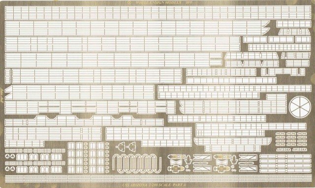 1/200 USS Arizona Detail Up Etching Parts for Trumpeter - Click Image to Close