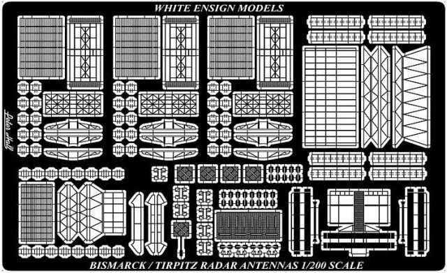 1/200 Bismarck Class Radars - Click Image to Close