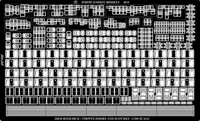 1/200 Bismarck Class Doors & Hatches - Click Image to Close