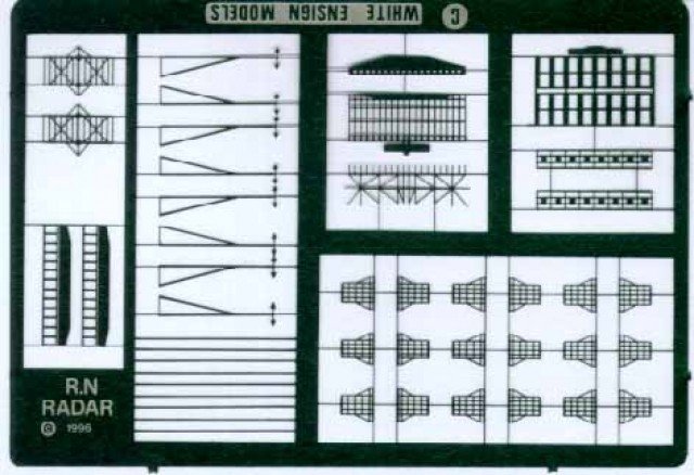 1/350 Post-War Royal Navy Radars - Click Image to Close