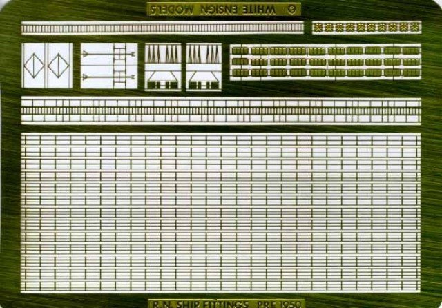 1/350 Pre-1950's Royal Navy Detail Up Etching Parts - Click Image to Close