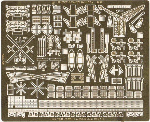 1/350 Modernised USS New Jersey BB-62 for Tamiya/Trumpeter - Click Image to Close