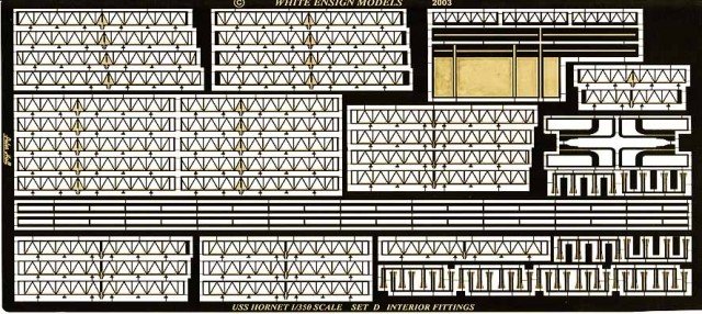 1/350 USS Hornet Hangar Deck Interior Fittings for Trumpeter - Click Image to Close