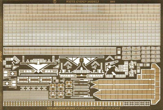 1/350 USS Arleigh Burke Class Detail Up Etching Parts - Click Image to Close