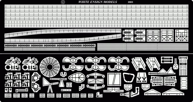 1/350 WWII L, M Class Destroyer Detail Up Etching Parts - Click Image to Close