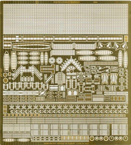 1/350 Borodino Class Battleship Detail Up Etching Parts - Click Image to Close