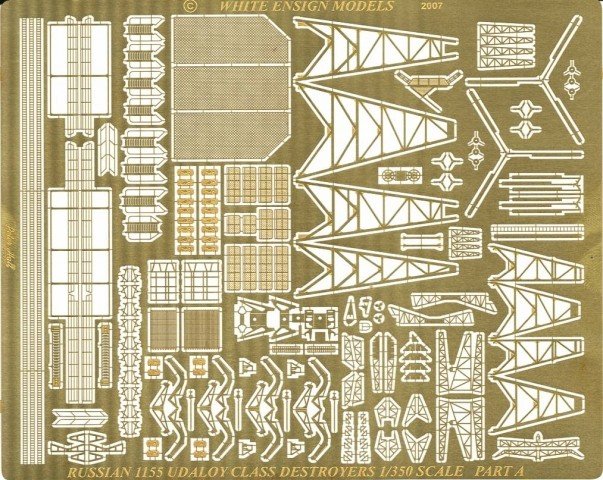 1/350 USSR Udaloy Class Detail Up Etching Parts for Trumpeter - Click Image to Close