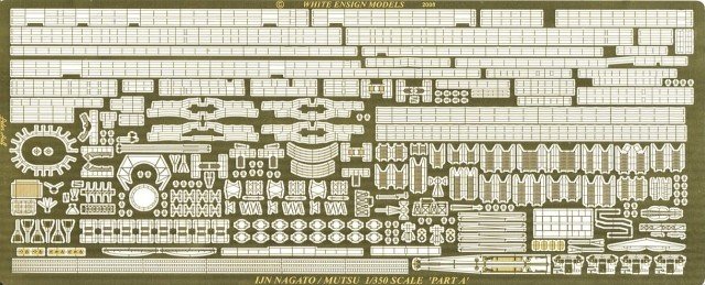 1/350 IJN Nagato Detail Up Etching Parts for Hasegawa - Click Image to Close