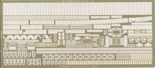 1/350 German Prinz Eugen Detail Up Parts for Academy/Trumpeter - Click Image to Close