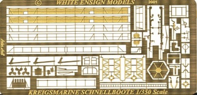 1/350 German Schnellboot Detail Up Etching Parts - Click Image to Close