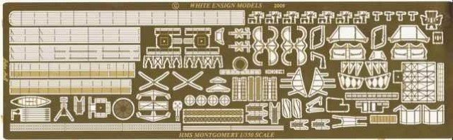 1/350 Town Class Destroyer Detail Up Etching Parts - Click Image to Close