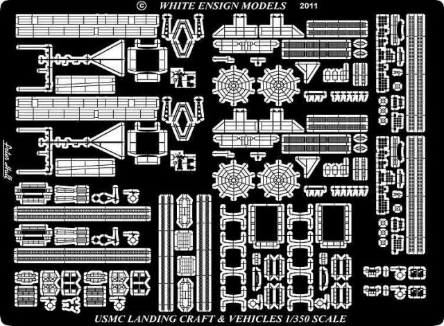 1/350 USS Wasp LHD-1 Vehicles & Landing Craft Detail Parts - Click Image to Close