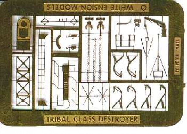 1/700 Tribal Class Destroyer Detail Up Etching Parts - Click Image to Close