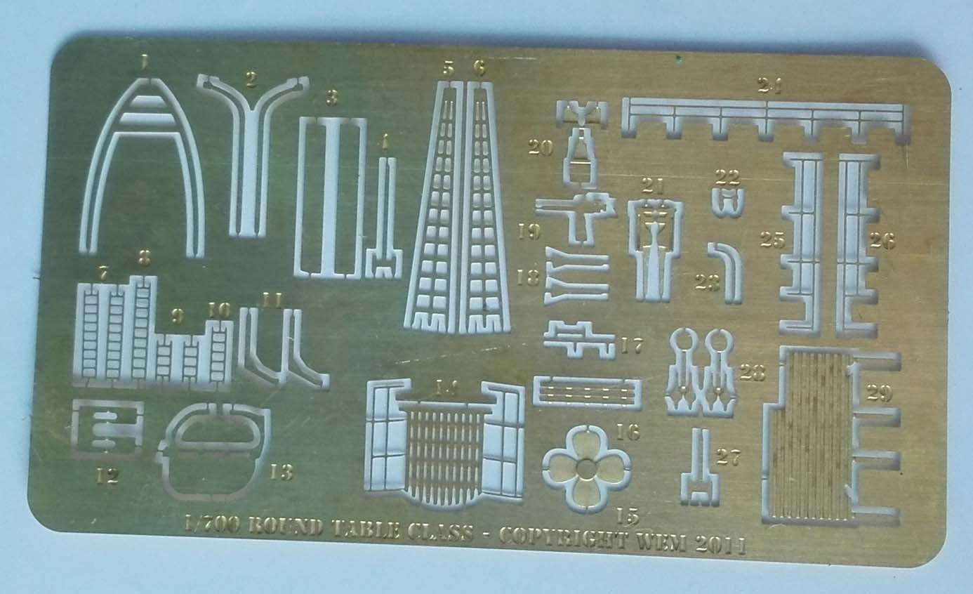 1/700 Round Table Class Trawlers Detail Up Etching Parts - Click Image to Close