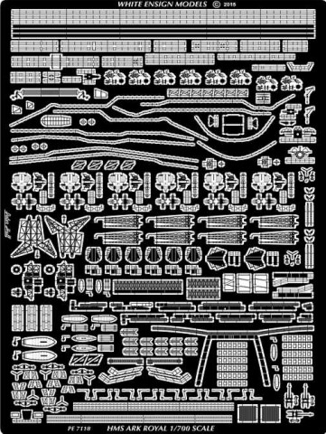 1/700 HMS Ark Royal Detail Up Etching Parts for Aoshima - Click Image to Close