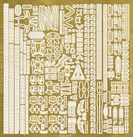 1/700 HMS Warspite/Malaya Detail Up Etching Parts for Trumpeter - Click Image to Close