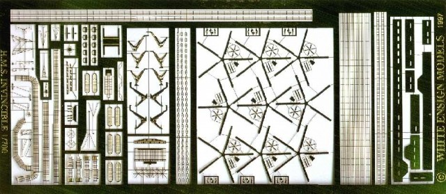 1/700 Invincible Class Support Carrier Detail Up Etching Parts - Click Image to Close