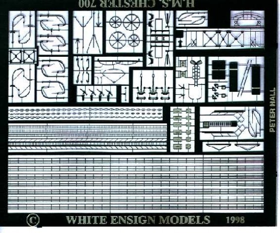 1/700 WWI British Cruiser/Destroyer Detail Up Etching Parts - Click Image to Close