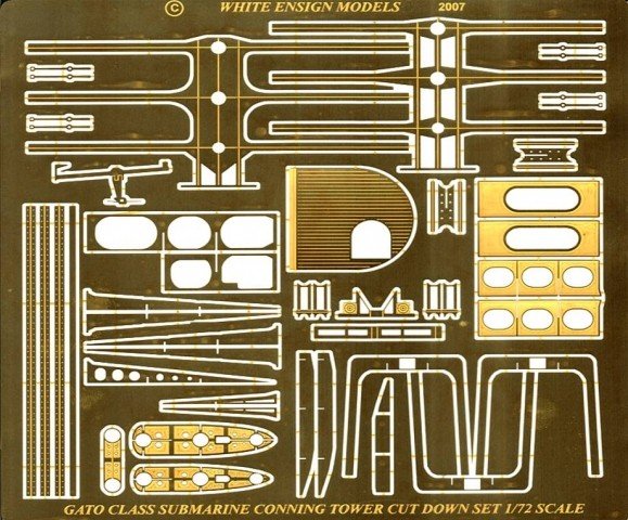 1/72 Gato Class Submarine Conning Tower Details for Revell - Click Image to Close