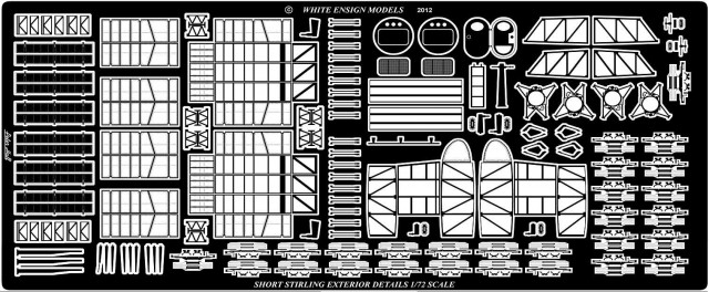 1/72 Short Stirling Exterior & Wing Bomb-Bay Detail Up - Click Image to Close