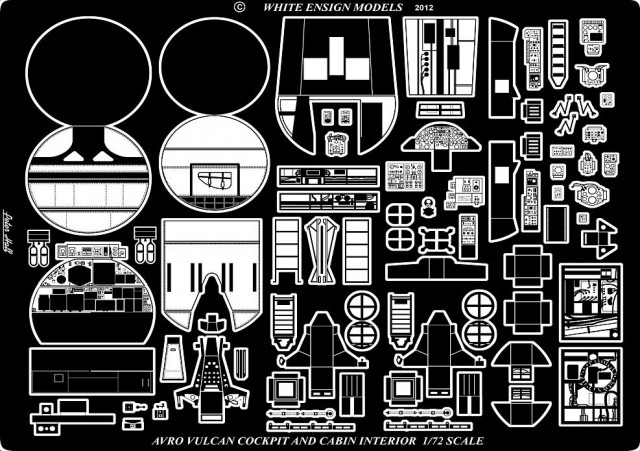 1/72 Avro Vulcan Interior Detail Up for Airfix - Click Image to Close